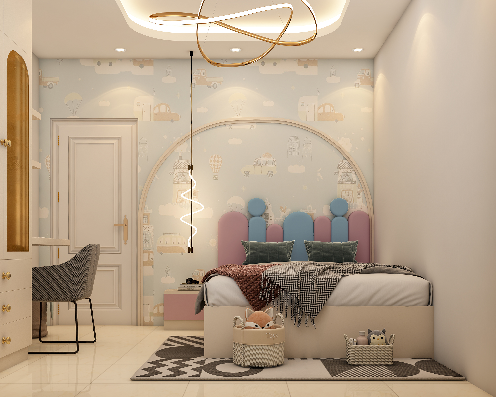 Kids bedroom bed