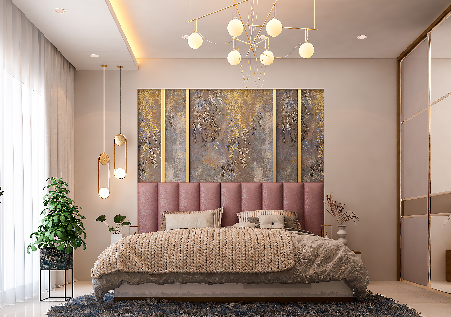 Master bedroom bed