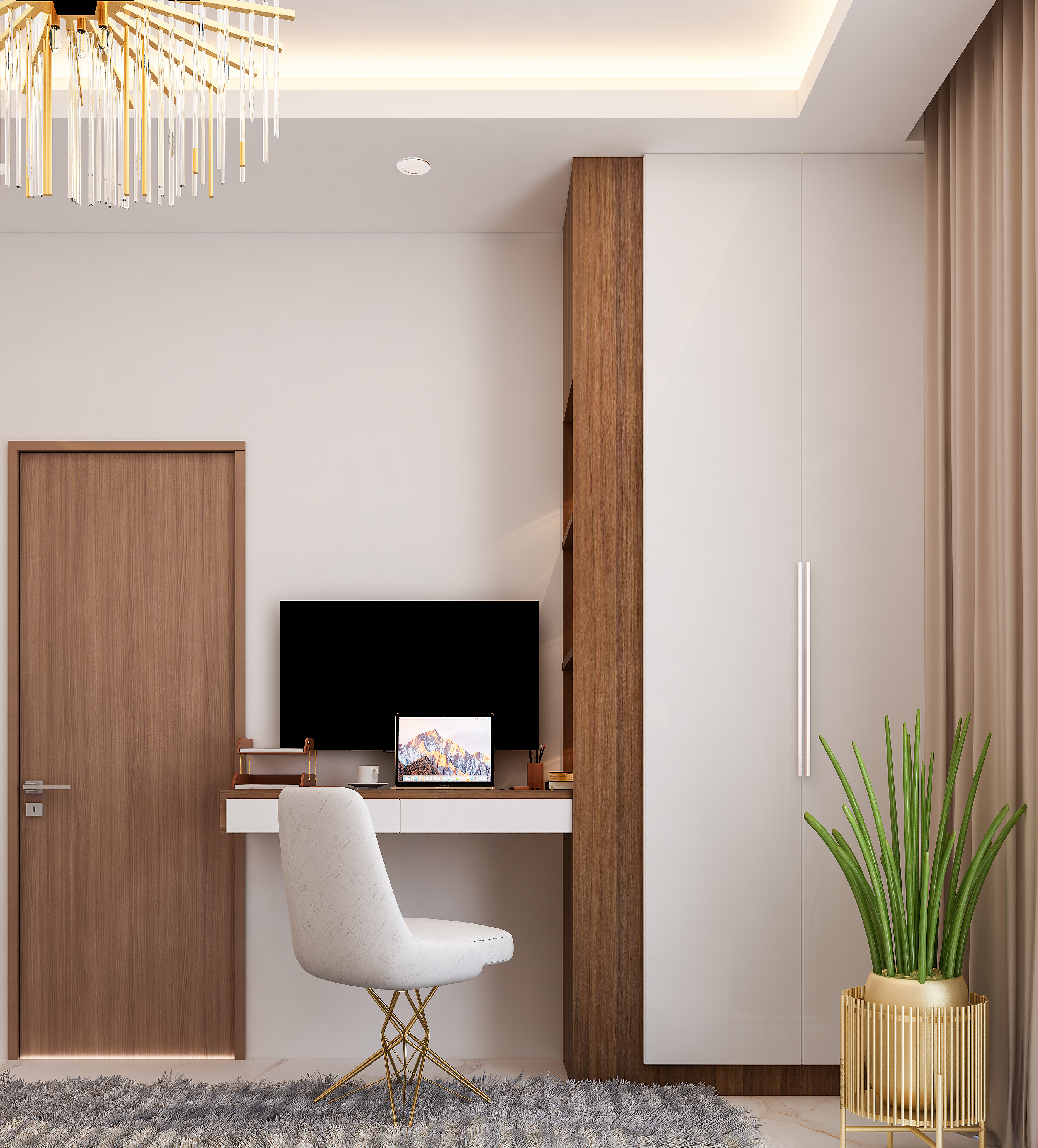 Master bedroom study