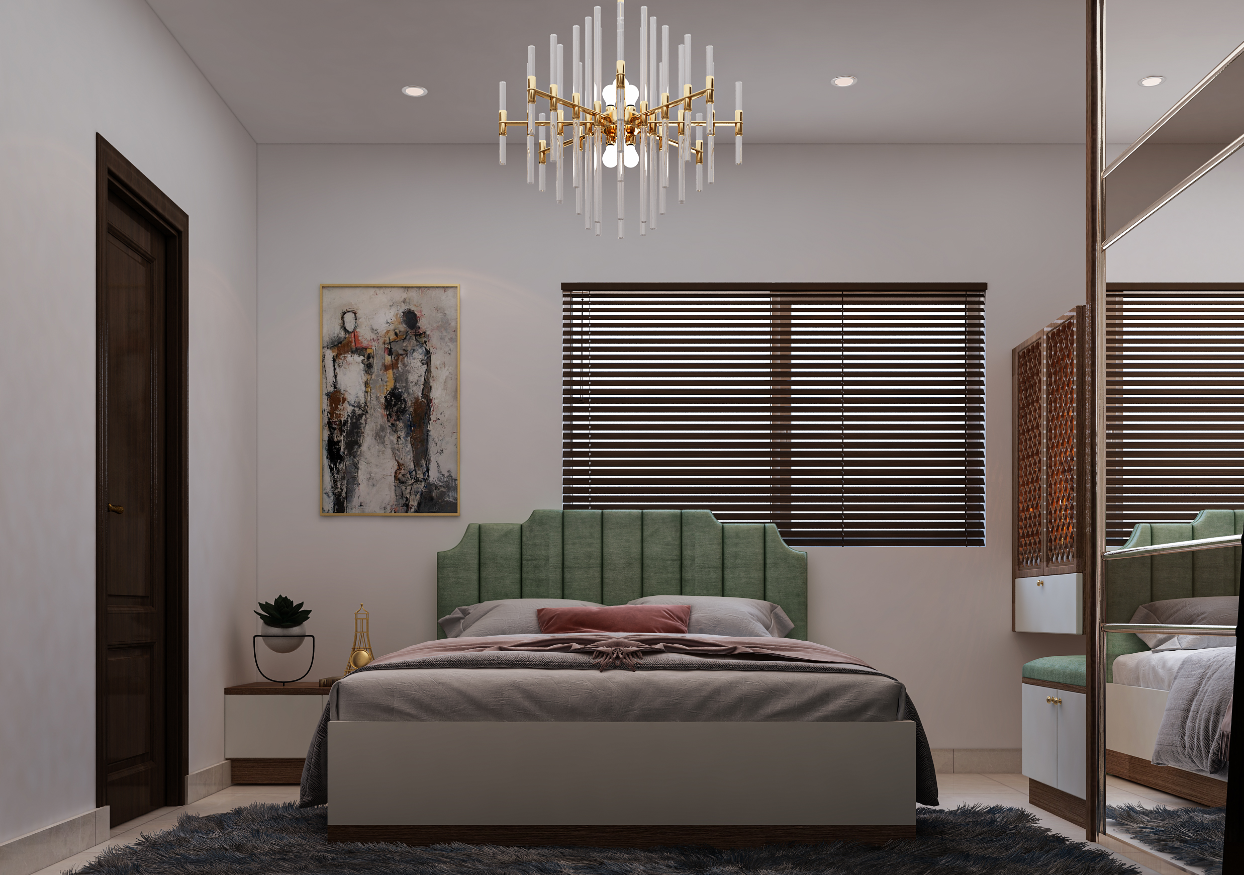 Guest bedroom bed